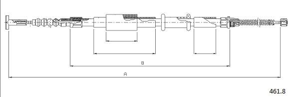 Cabor 461.8 - Cavo comando, Freno stazionamento autozon.pro