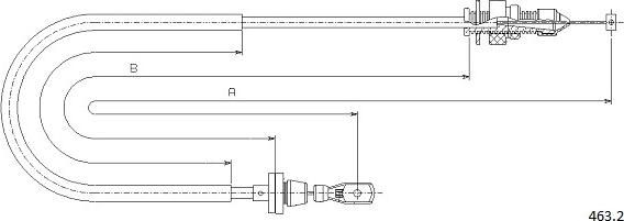 Cabor 463.2 - Cavo acceleratore autozon.pro