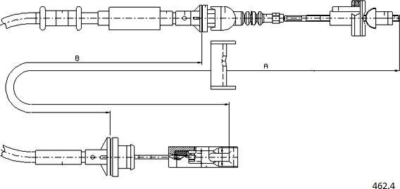 Cabor 462.4 - Cavo comando, Comando frizione autozon.pro