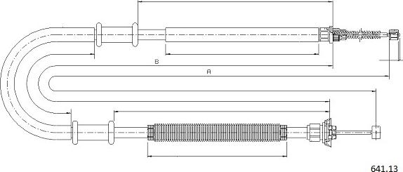 Cabor 641.13 - Cavo comando, Freno stazionamento autozon.pro
