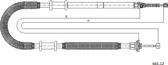 Cabor 641.12 - Cavo comando, Freno stazionamento autozon.pro