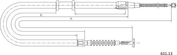 Cabor 631.13 - Cavo comando, Freno stazionamento autozon.pro