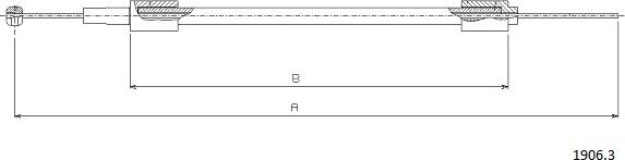 Cabor 1906.3 - Cavo comando cofano motore autozon.pro
