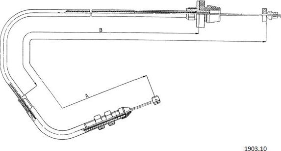 Cabor 1903.10 - Cavo acceleratore autozon.pro