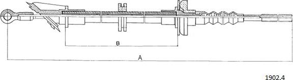 Cabor 1902.4 - Cavo comando, Comando frizione autozon.pro