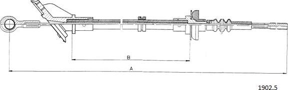 Cabor 1902.5 - Cavo comando, Comando frizione autozon.pro