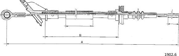 Cabor 1902.6 - Cavo comando, Comando frizione autozon.pro