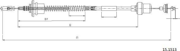 Cabor 15.1513 - Cavo comando, Comando frizione autozon.pro