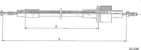 Cabor 15.224 - Cavo comando, Comando frizione autozon.pro