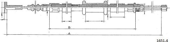 Cabor 1651.4 - Cavo comando, Freno stazionamento autozon.pro