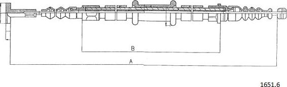 Cabor 1651.6 - Cavo comando, Freno stazionamento autozon.pro