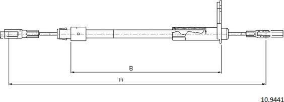 Cabor 10.9441 - Cavo comando, Freno stazionamento autozon.pro