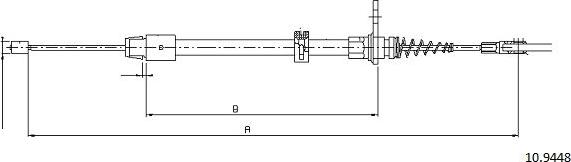 Cabor 10.9448 - Cavo comando, Freno stazionamento autozon.pro
