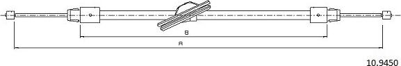 Cabor 10.9450 - Cavo comando, Freno stazionamento autozon.pro