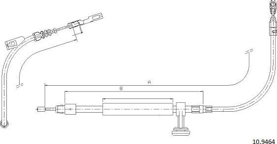 Cabor 10.9464 - Cavo comando, Freno stazionamento autozon.pro