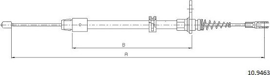 Cabor 10.9463 - Cavo comando, Freno stazionamento autozon.pro
