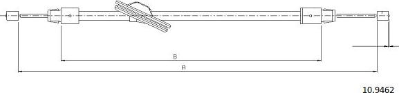 Cabor 10.9462 - Cavo comando, Freno stazionamento autozon.pro