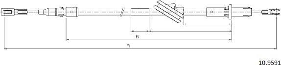 Cabor 10.9591 - Cavo comando, Freno stazionamento autozon.pro