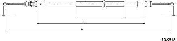 Cabor 10.9515 - Cavo comando, Freno stazionamento autozon.pro