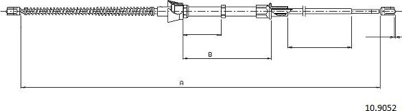 Cabor 10.9052 - Cavo comando, Freno stazionamento autozon.pro