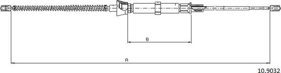 Cabor 10.9032 - Cavo comando, Freno stazionamento autozon.pro