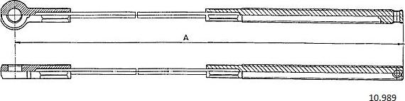 Cabor 10.989 - Cavo comando, Freno stazionamento autozon.pro