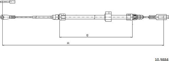 Cabor 10.9884 - Cavo comando, Freno stazionamento autozon.pro