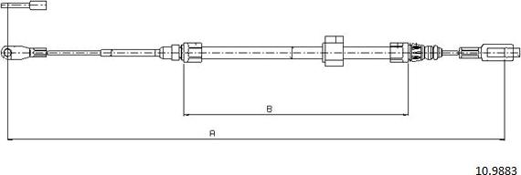 Cabor 10.9883 - Cavo comando, Freno stazionamento autozon.pro