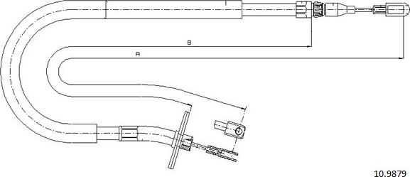 Cabor 10.9879 - Cavo comando, Freno stazionamento autozon.pro