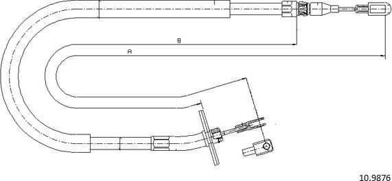 Cabor 10.9876 - Cavo comando, Freno stazionamento autozon.pro