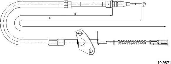 Cabor 10.9871 - Cavo comando, Freno stazionamento autozon.pro