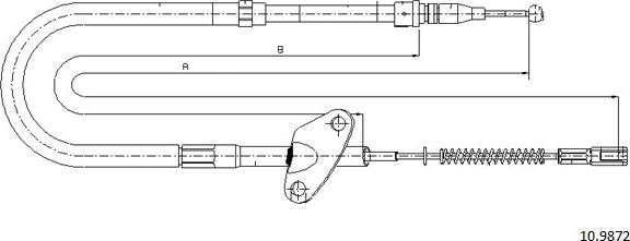 Cabor 10.9872 - Cavo comando, Freno stazionamento autozon.pro