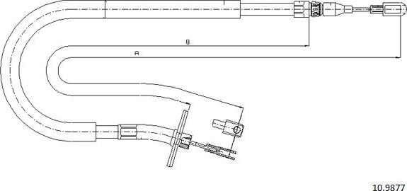 Cabor 10.9877 - Cavo comando, Freno stazionamento autozon.pro