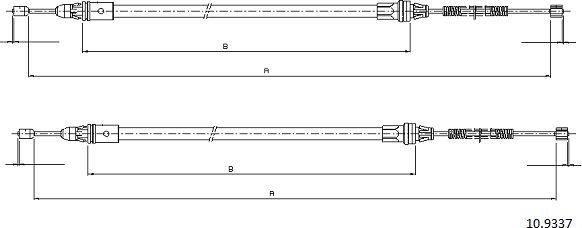 Cabor 10.9337 - Cavo comando, Freno stazionamento autozon.pro