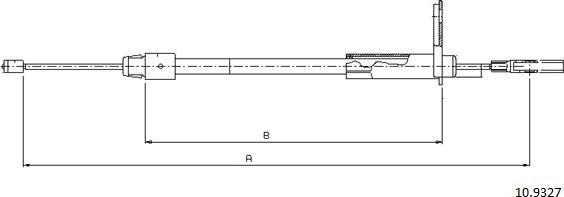 Cabor 10.9327 - Cavo comando, Freno stazionamento autozon.pro