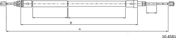 Cabor 10.4581 - Cavo comando, Freno stazionamento autozon.pro