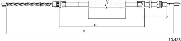 Cabor 10.458 - Cavo comando, Freno stazionamento autozon.pro
