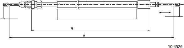 Cabor 10.4526 - Cavo comando, Freno stazionamento autozon.pro