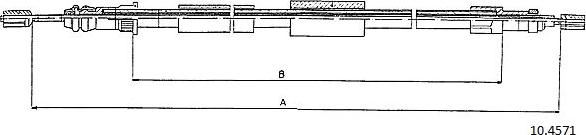 Cabor 10.4571 - Cavo comando, Freno stazionamento autozon.pro