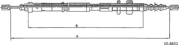 Cabor 10.4651 - Cavo comando, Freno stazionamento autozon.pro