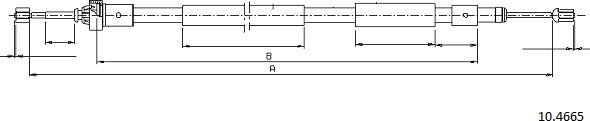 Cabor 10.4665 - Cavo comando, Freno stazionamento autozon.pro