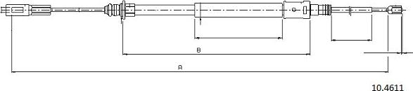 Cabor 10.4611 - Cavo comando, Freno stazionamento autozon.pro