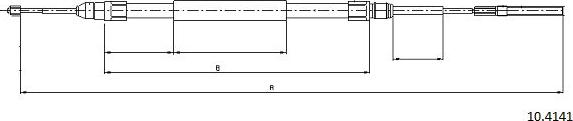 Cabor 10.4141 - Cavo comando, Freno stazionamento autozon.pro