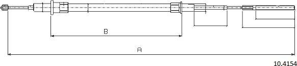 Cabor 10.4154 - Cavo comando, Freno stazionamento autozon.pro