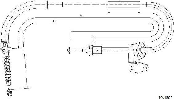 Cabor 10.4302 - Cavo comando, Freno stazionamento autozon.pro