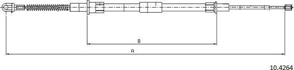 Cabor 10.4264 - Cavo comando, Freno stazionamento autozon.pro