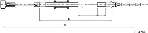 Cabor 10.4744 - Cavo comando, Freno stazionamento autozon.pro