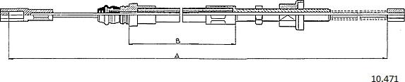 Cabor 10.471 - Cavo comando, Freno stazionamento autozon.pro