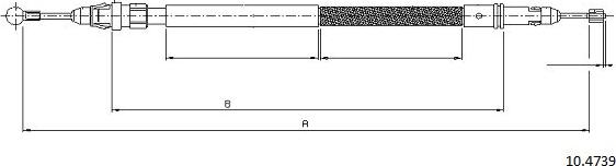 Cabor 10.4739 - Cavo comando, Freno stazionamento autozon.pro