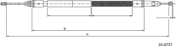 Cabor 10.4737 - Cavo comando, Freno stazionamento autozon.pro